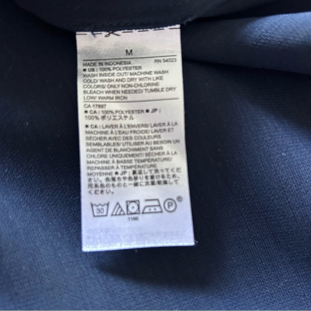 Banana Republic Navy Blue Cap Sleeve Shirt Dress SZ M - Picture 5 of 7